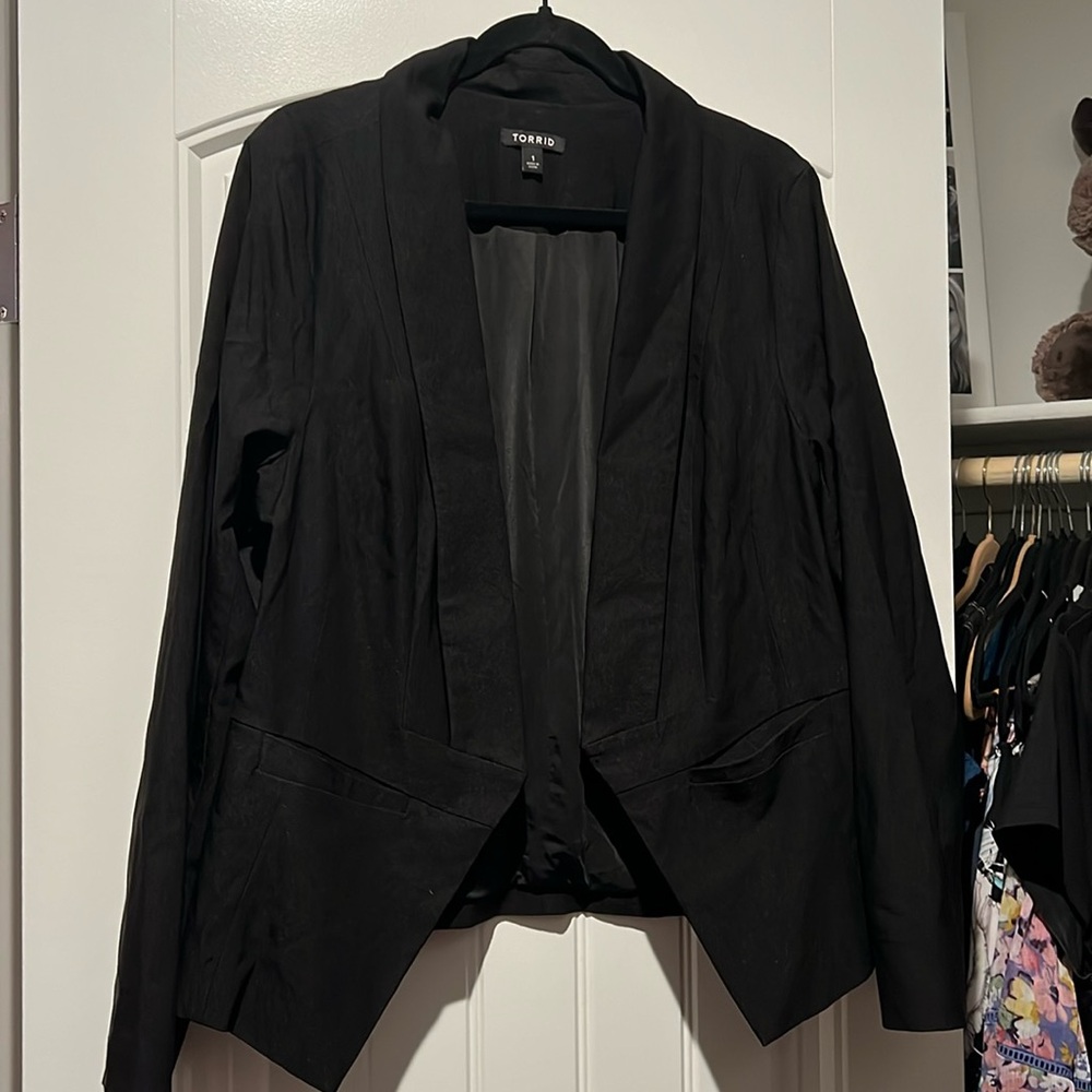 Black Torrid Blazer Jacket 1x